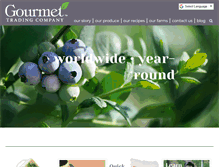 Tablet Screenshot of gourmettrading.net
